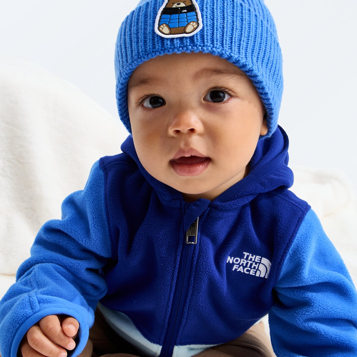Детское худи The North Face Glacier Full-Zip - Infants', цвет: Синий / Мглистый, вариант 1 — фото 4