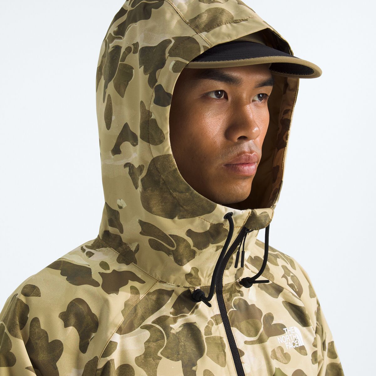 Мужская куртка The North Face Antora Rain Hooded Print, цвет: Кедровый с принтом — фото 4