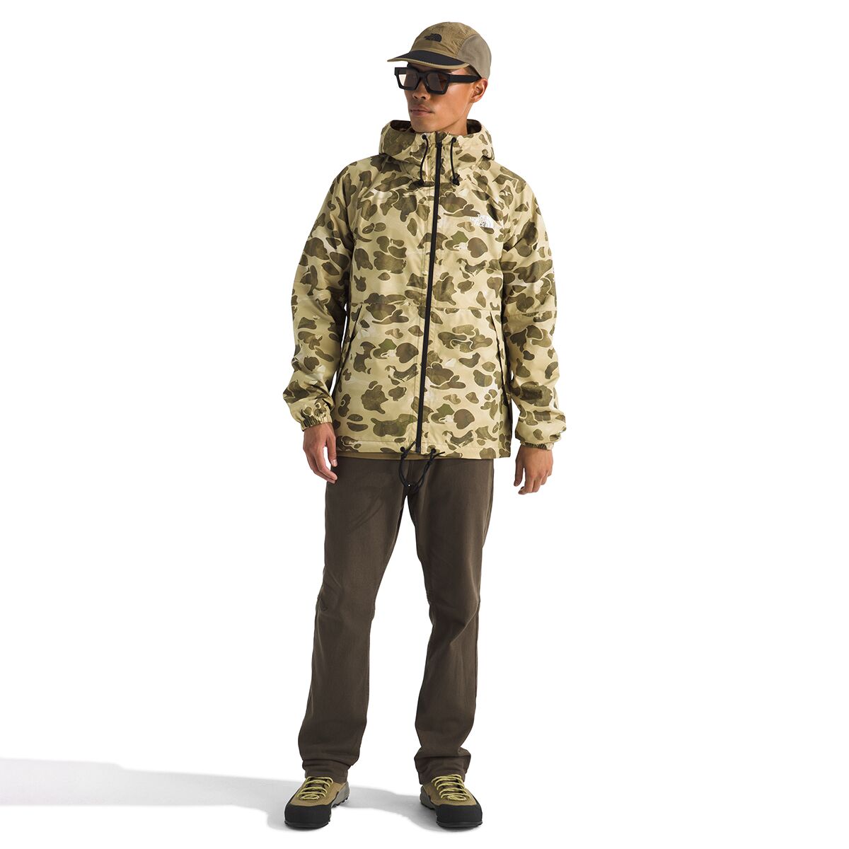 Мужская куртка The North Face Antora Rain Hooded Print, цвет: Кедровый с принтом — фото 5