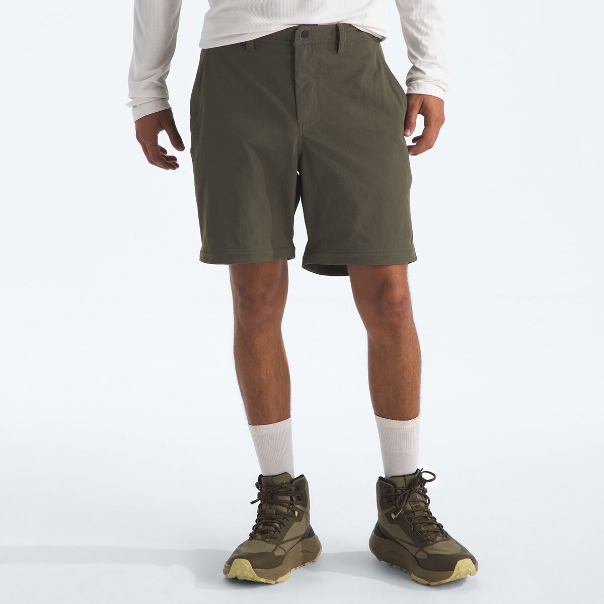 Мужские брюки The North Face Basin Convertible Pant, цвет: Серо-коричневый зелёный — фото 3