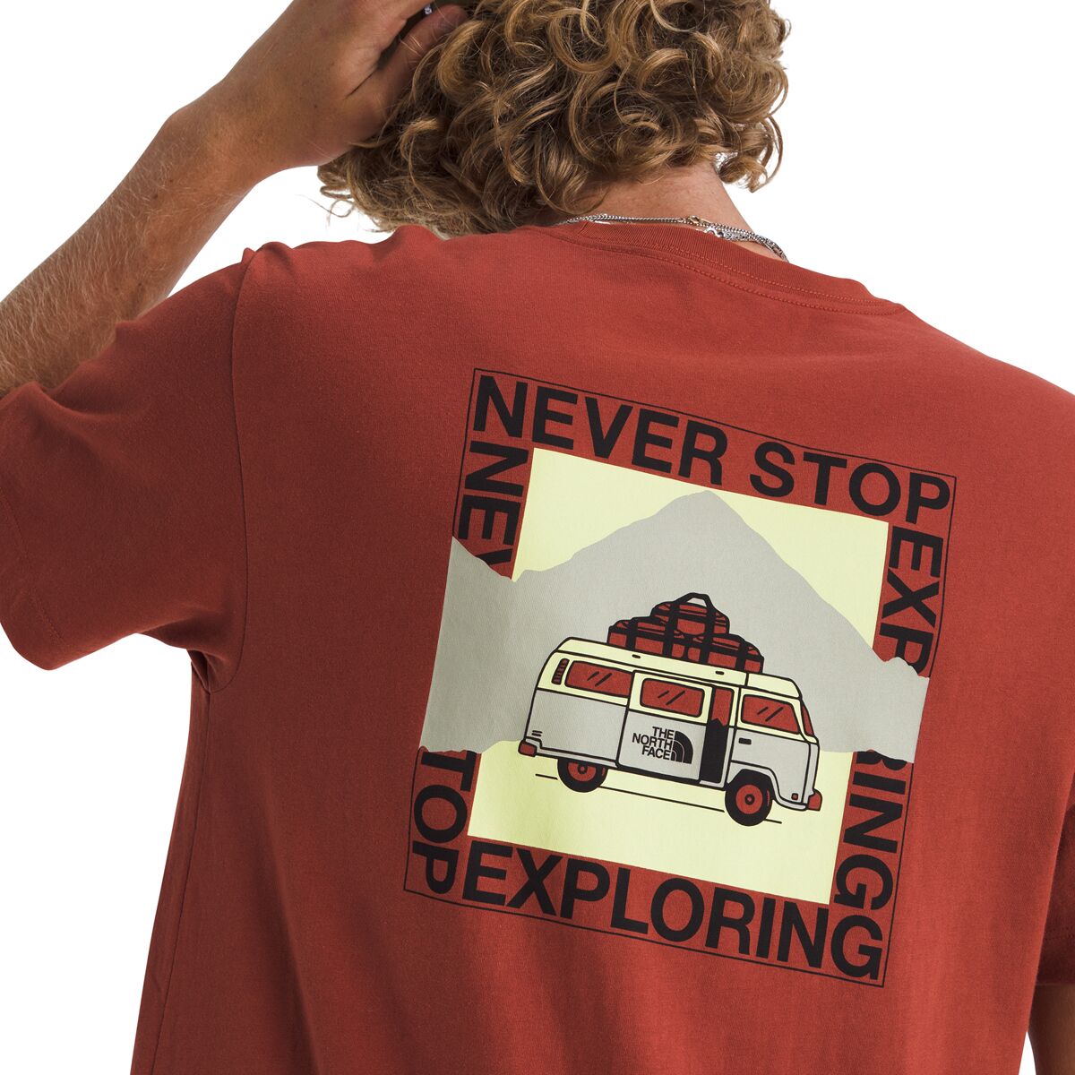 Мужская футболка The North Face Escape The City Regular Short-Sleeve, цвет: Железный глиняный — фото 3