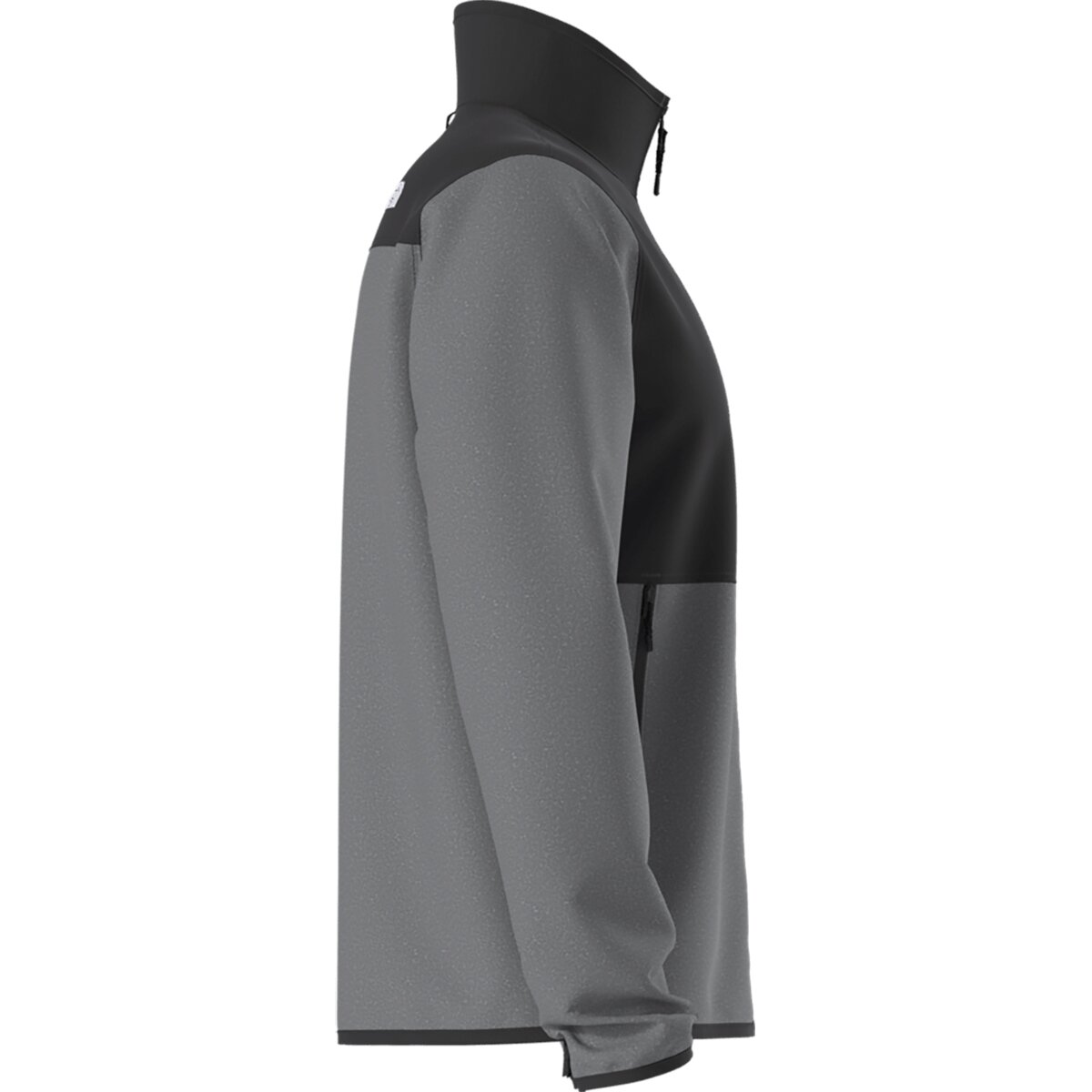 Мужская куртка The North Face Glacier Fleece Colorblocked, цвет: Серый меланжевый / Чёрный — фото 4
