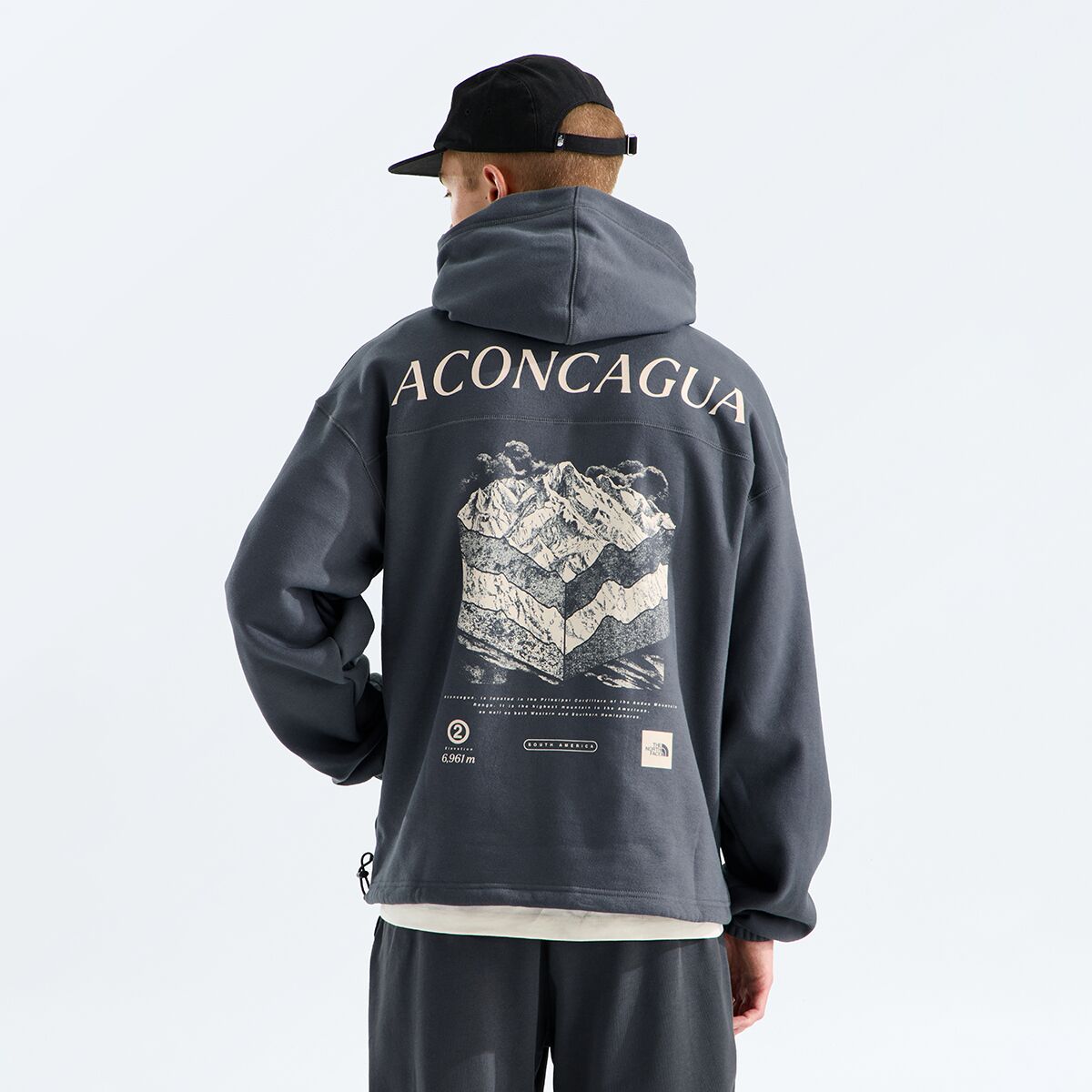 Мужское худи The North Face Places We Love Aconcagua, цвет: Антрацитовый серый — фото 2