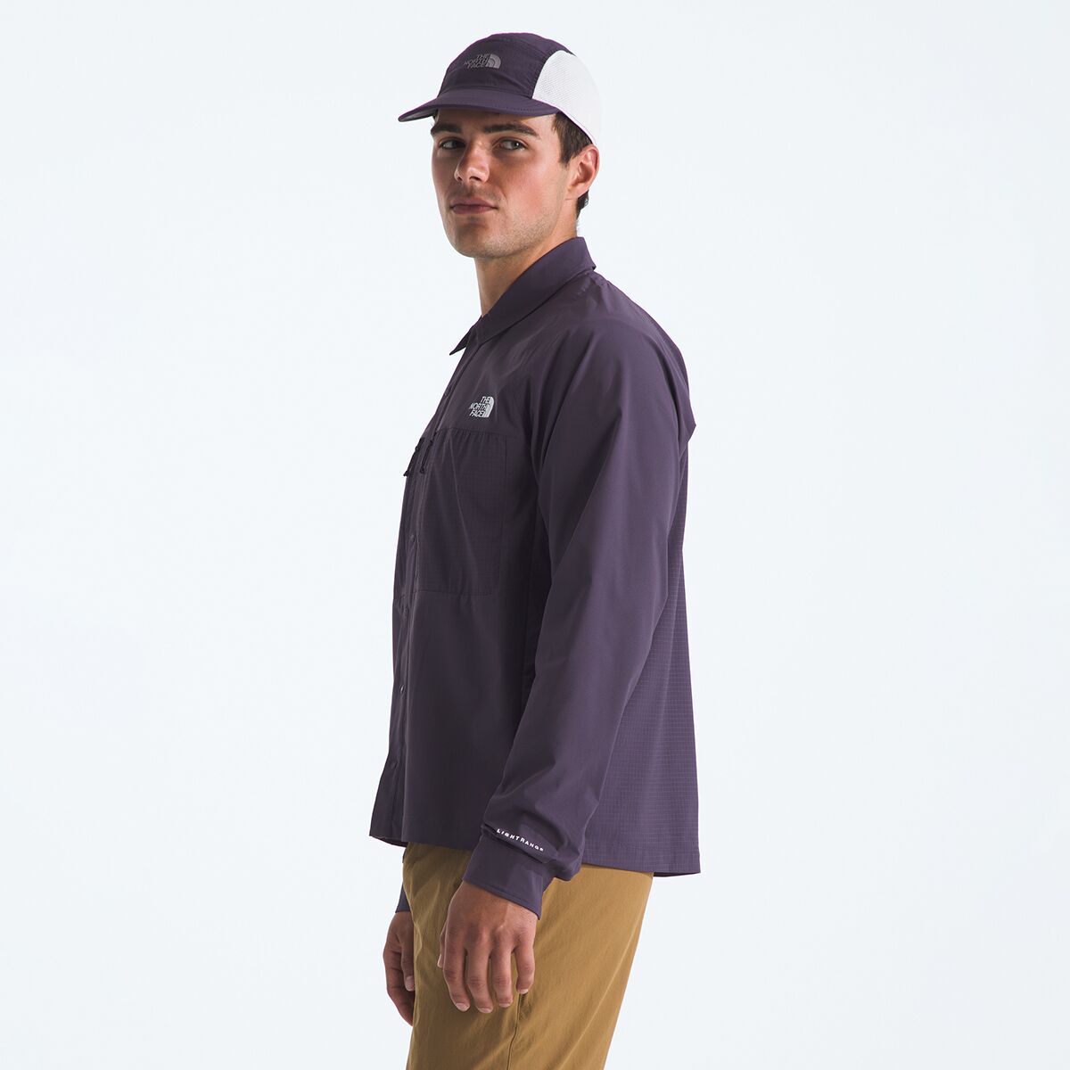 Мужская рубашка The North Face Trail Lightrange Long-Sleeve Shirt, цвет: Сумеречный — фото 3