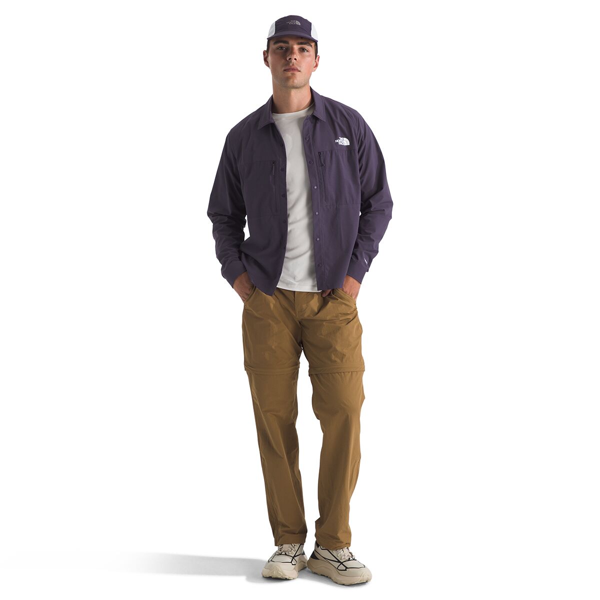 Мужская рубашка The North Face Trail Lightrange Long-Sleeve Shirt, цвет: Сумеречный — фото 4