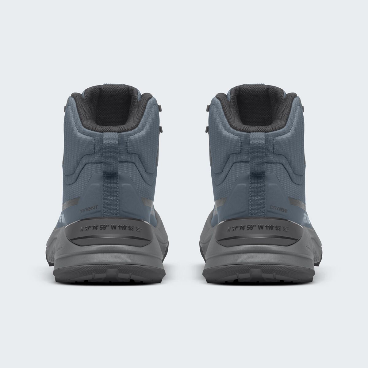 Мужские ботинки The North Face Fastpack Mid WP Hiking, цвет: Серый / Антрацитовый серый — фото 2