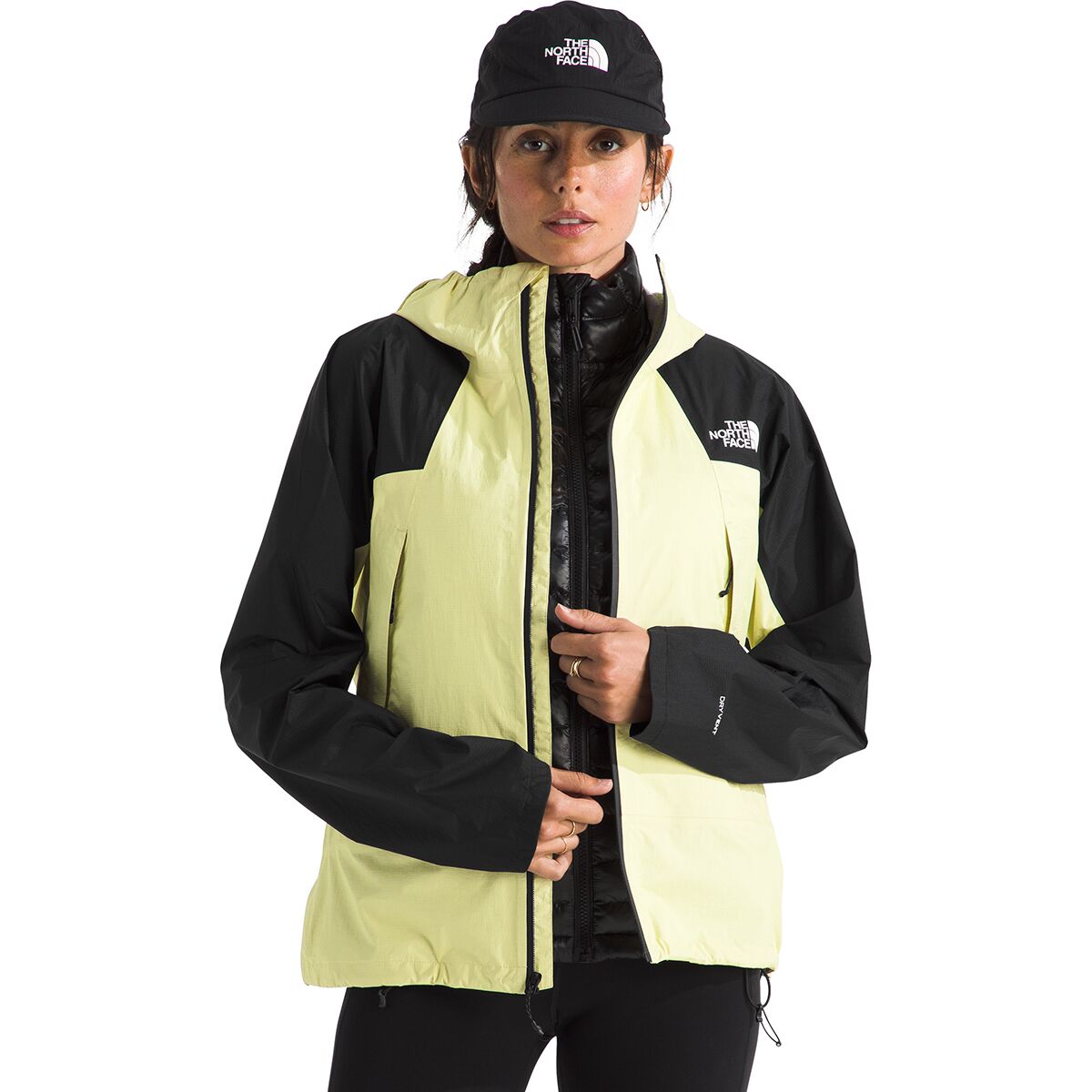 Женская куртка The North Face Ridgelite WP, цвет: Лимонный туманный / Чёрный