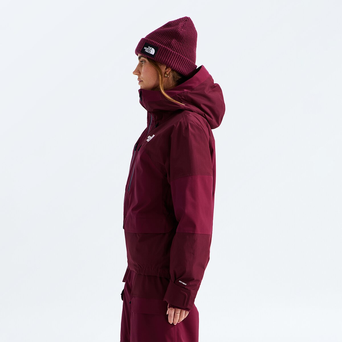 Женская куртка The North Face Powstar, цвет: Бордовый — фото 4