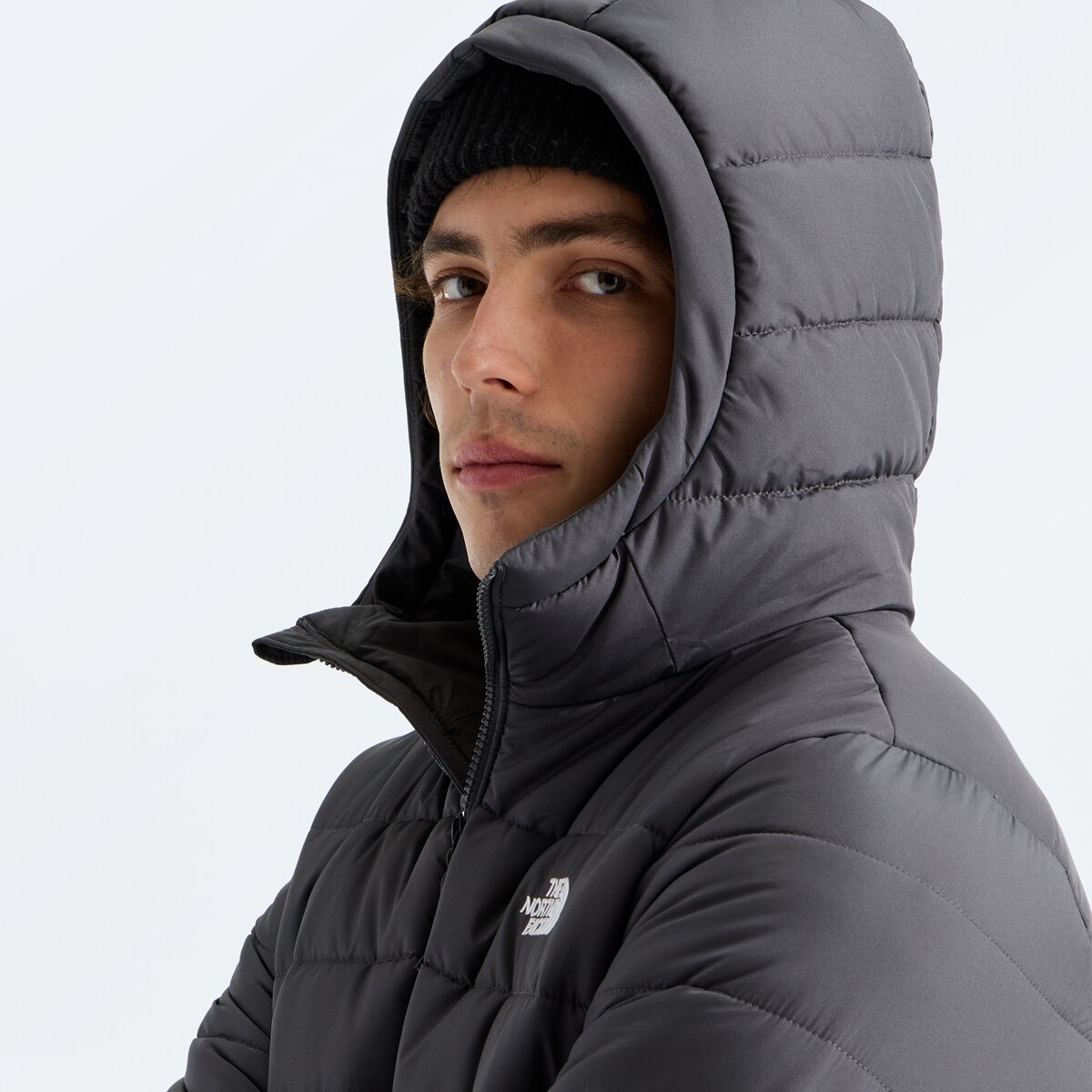 Мужская куртка The North Face Aconcagua Hooded, цвет: Антрацитовый серый — фото 4