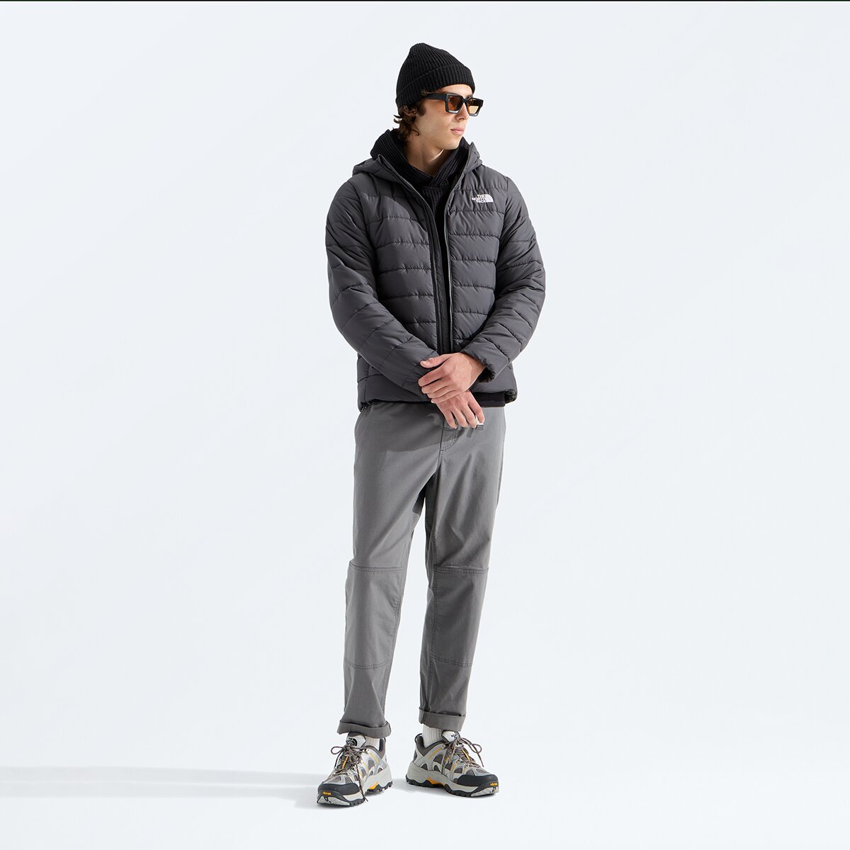Мужская куртка The North Face Aconcagua Hooded, цвет: Антрацитовый серый — фото 5