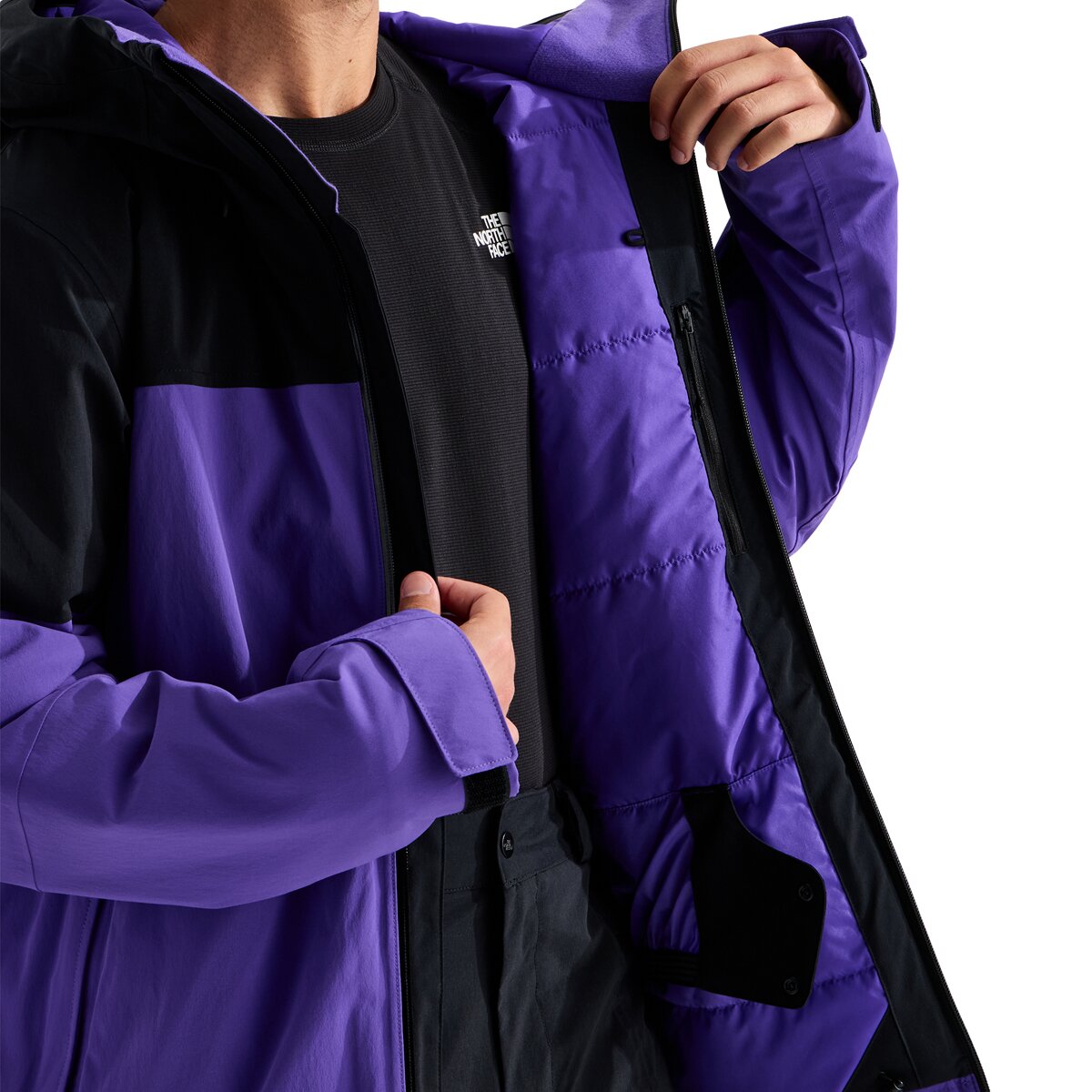 Мужская куртка The North Face Freedom Insulated, цвет: Фиолетовый / Чёрный — фото 8