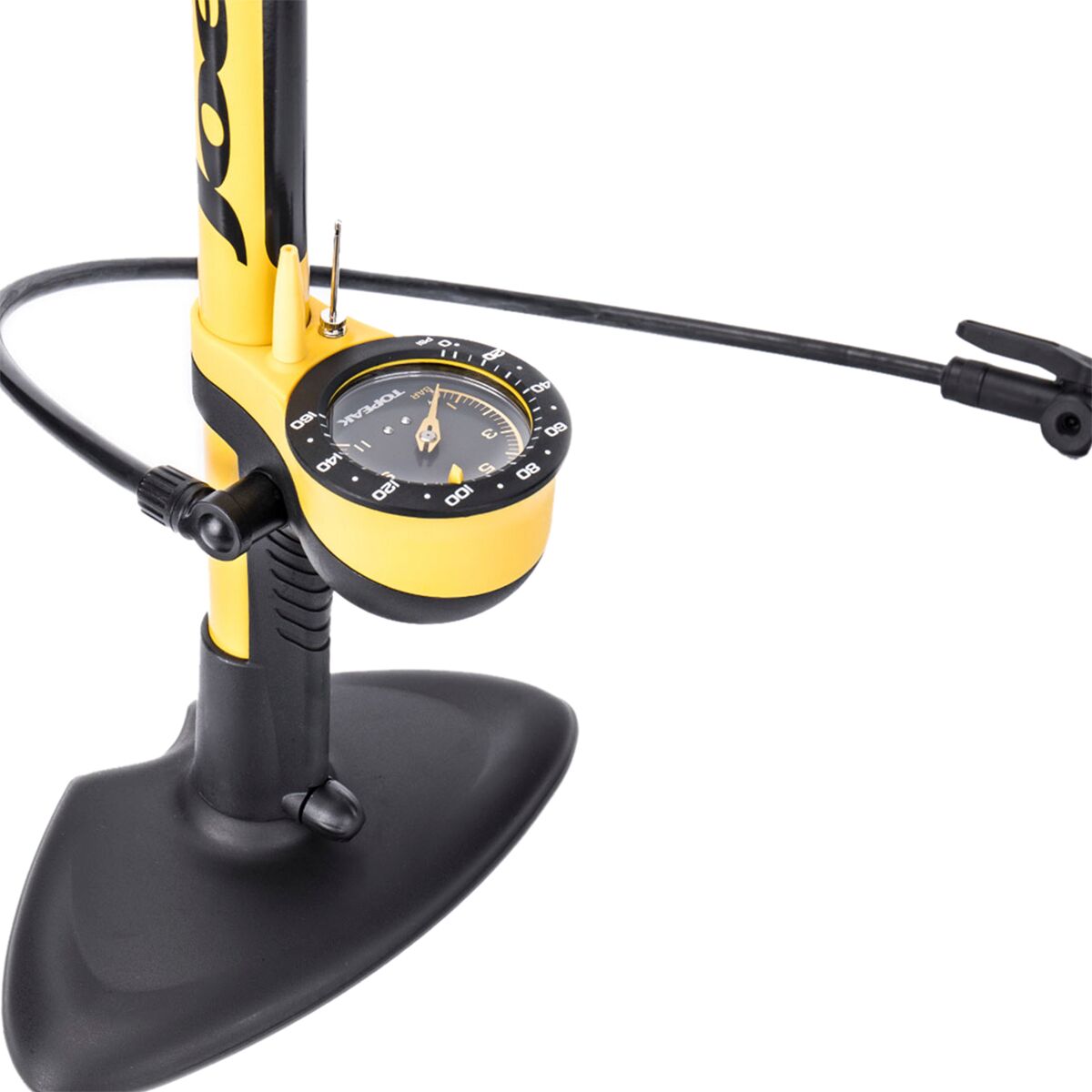 Pompe à Pied Topeak JoeBlow Sport 2 étages – Jaune/Noir, Taille Unique