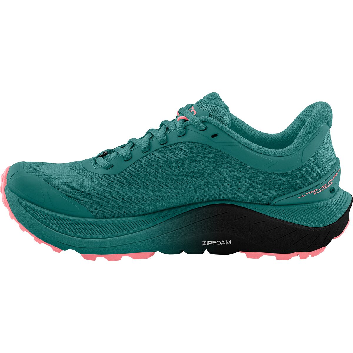 Женские кроссовки Topo Athletic Ultraventure 4 Trail Running, цвет: Тёмный бирюзовый / Розовый — фото 5