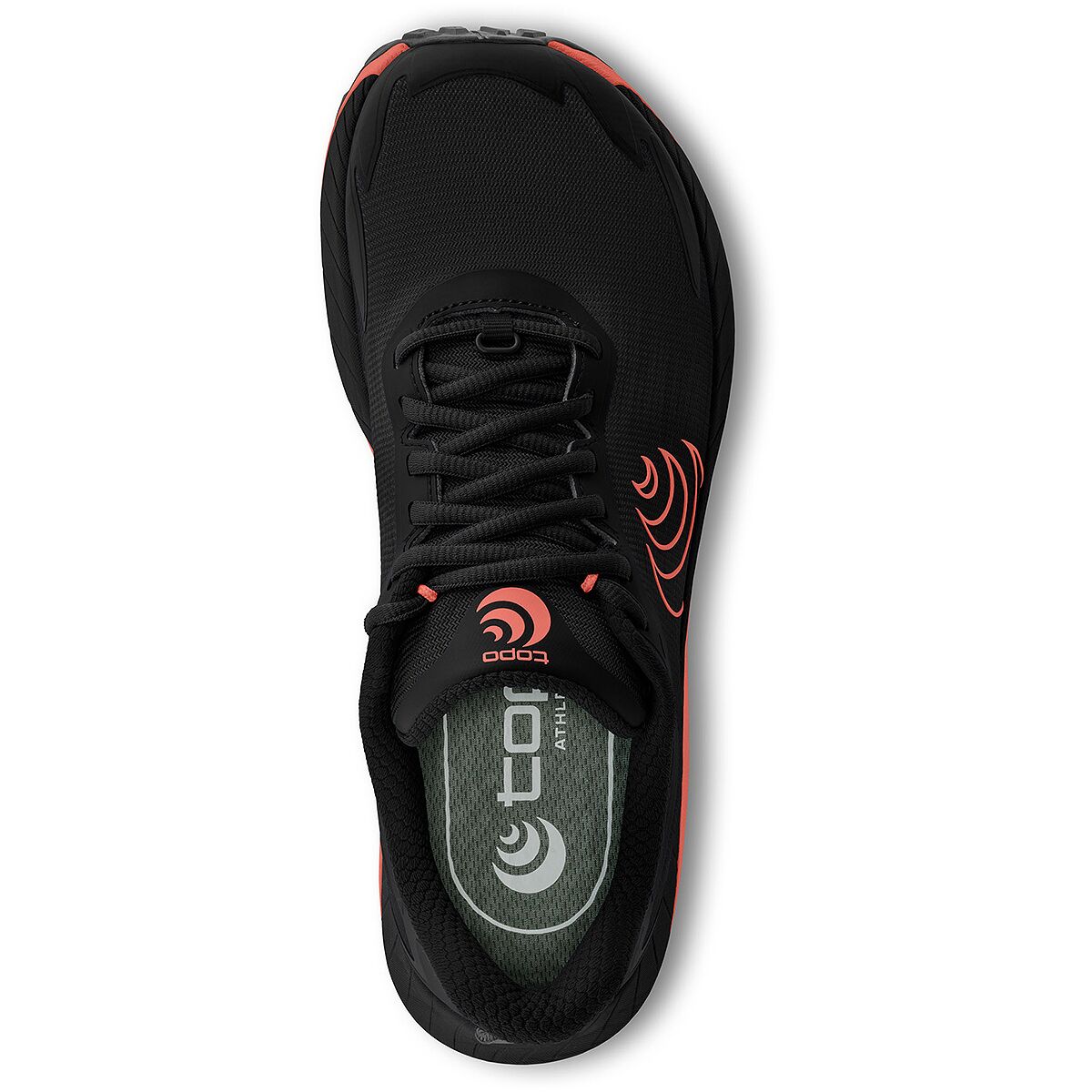 Женские кроссовки Topo Athletic MTN Racer 4 Trail Running, цвет: Чёрный / Розовый — фото 3