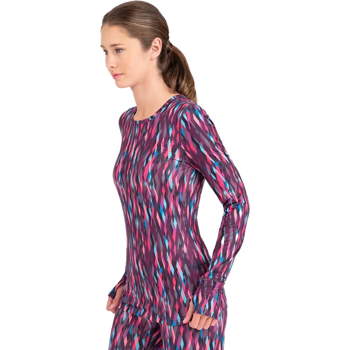 Terramar Cloud Nine Printed Crew Top 2.0 - Women´s