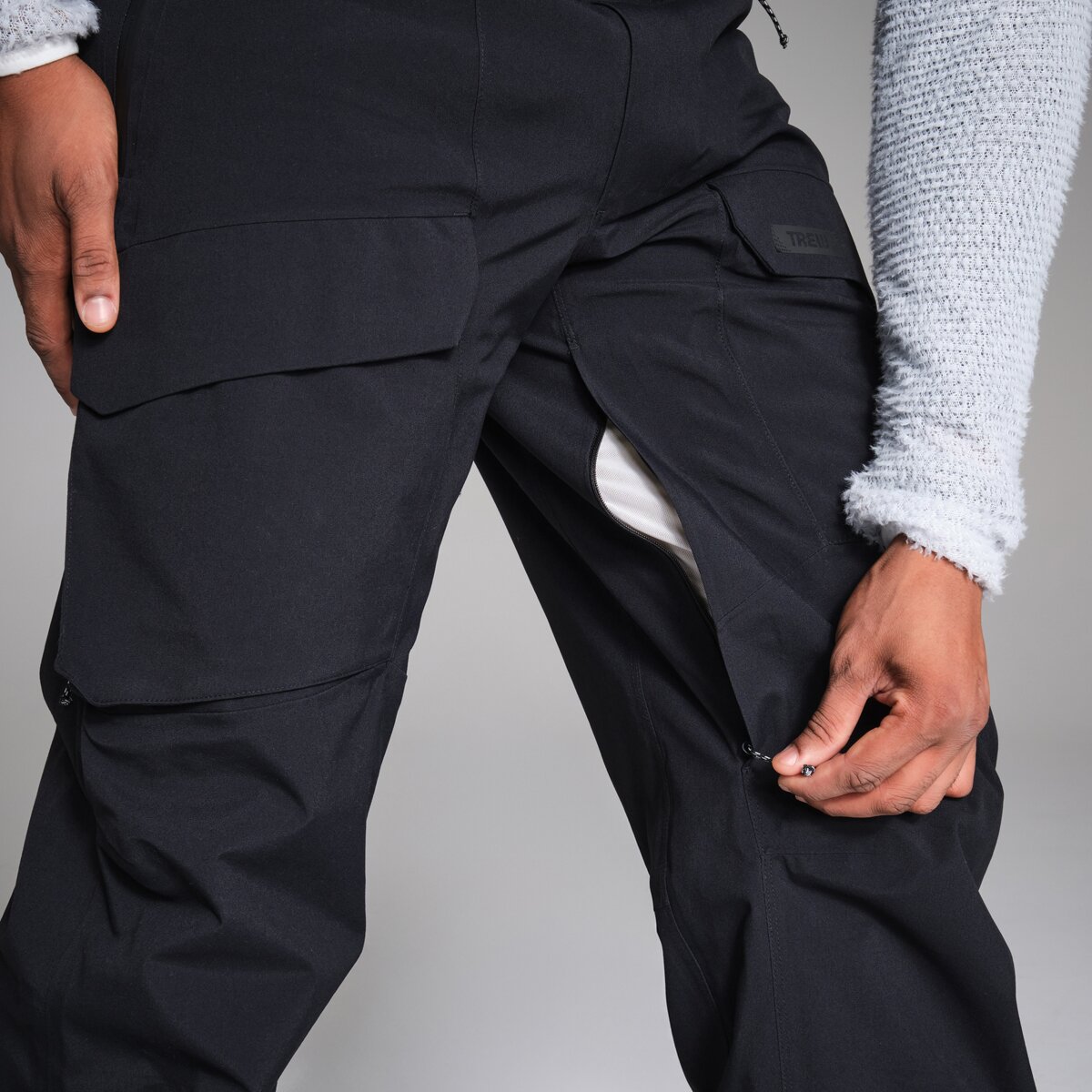 Мужские брюки Trew Gear TREWth Bib Pant, цвет: Чёрный — фото 12