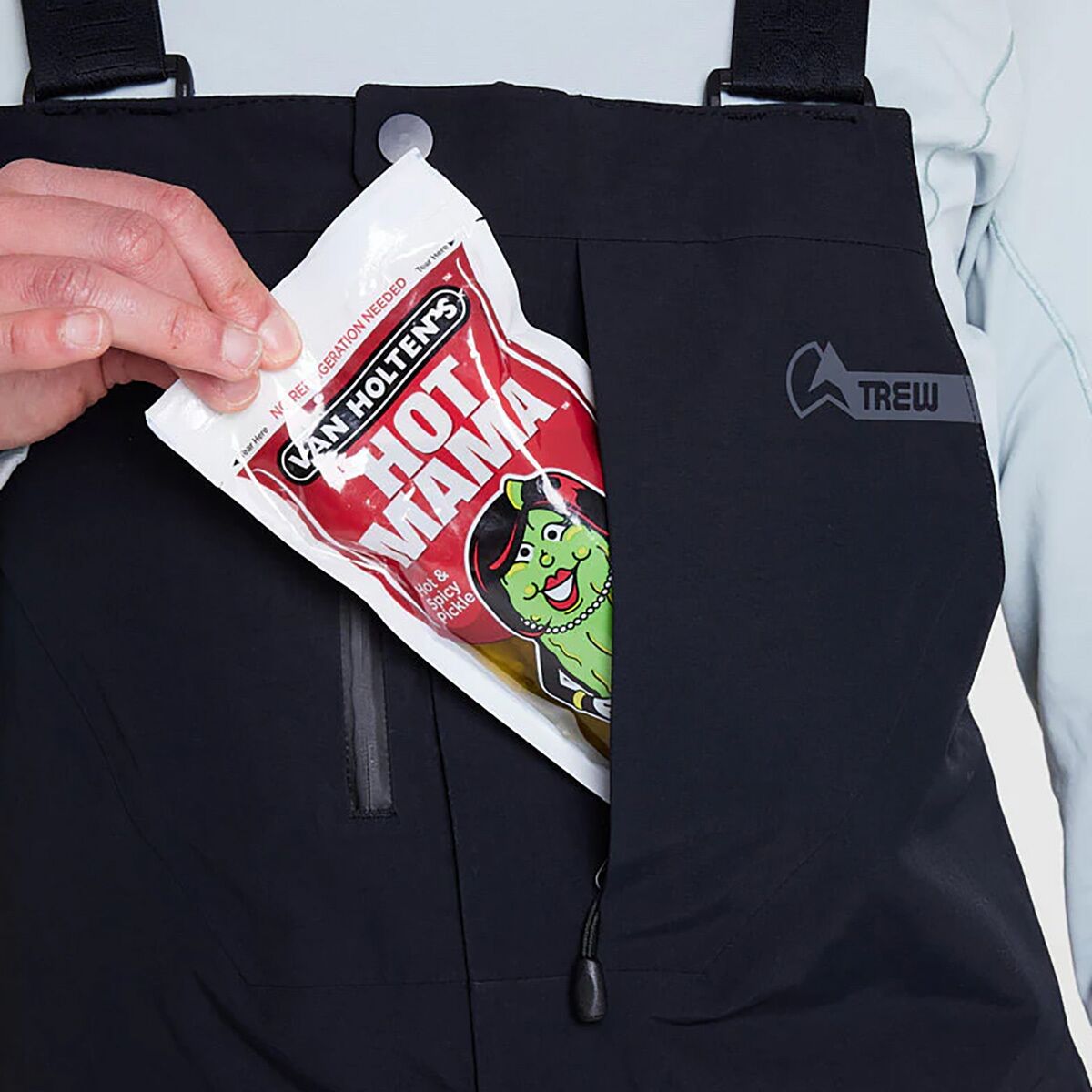 Женские брюки Trew Gear Chariot Bib Pant, цвет: Чёрный — фото 4