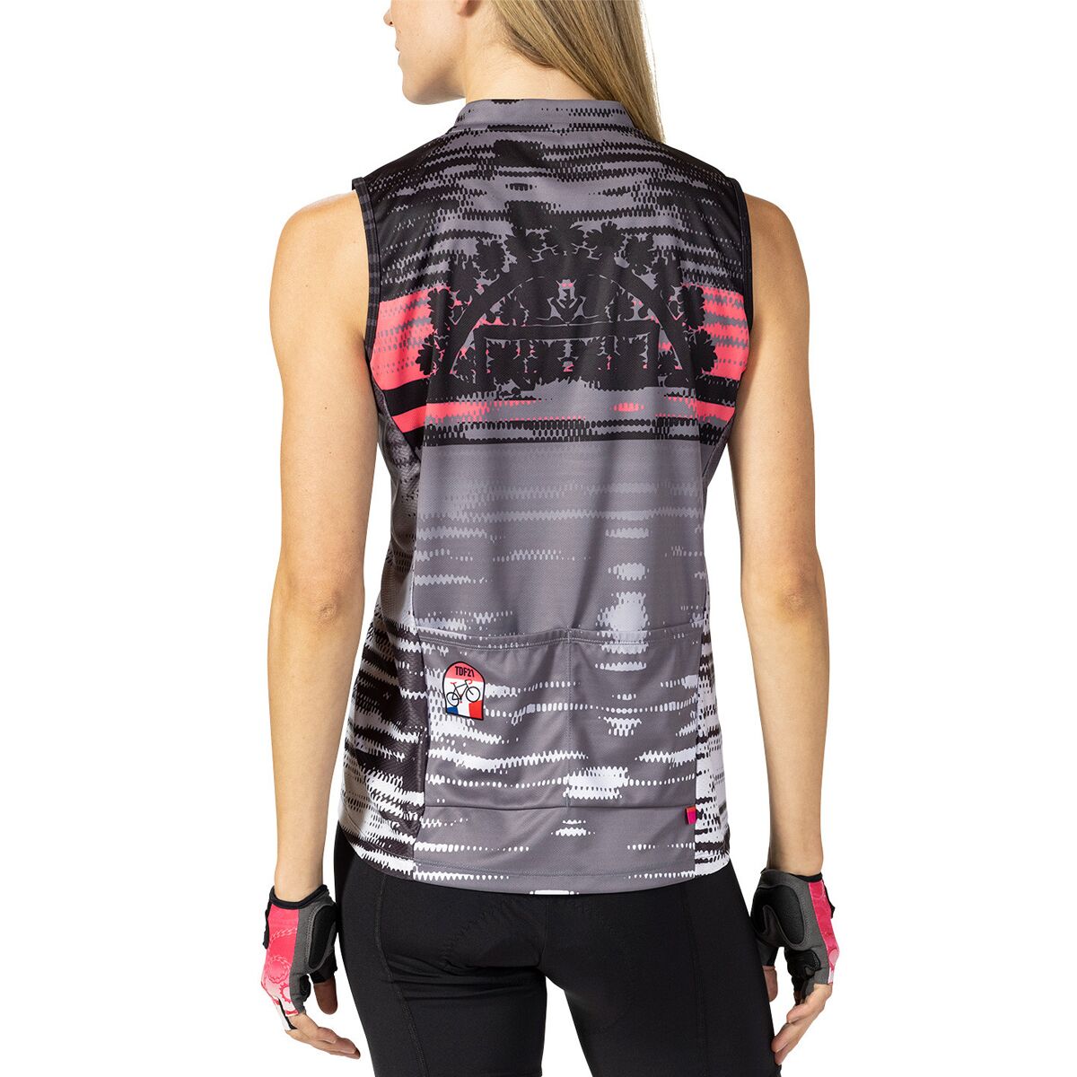 terry sleeveless cycling jersey