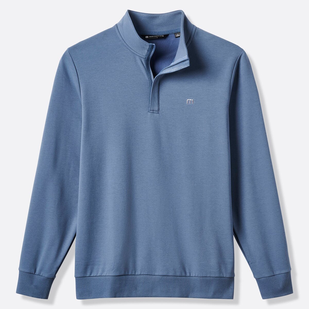 Мужская толстовка TravisMathew Cloud Quarter Zip 2.0, цвет: Морской — фото 6