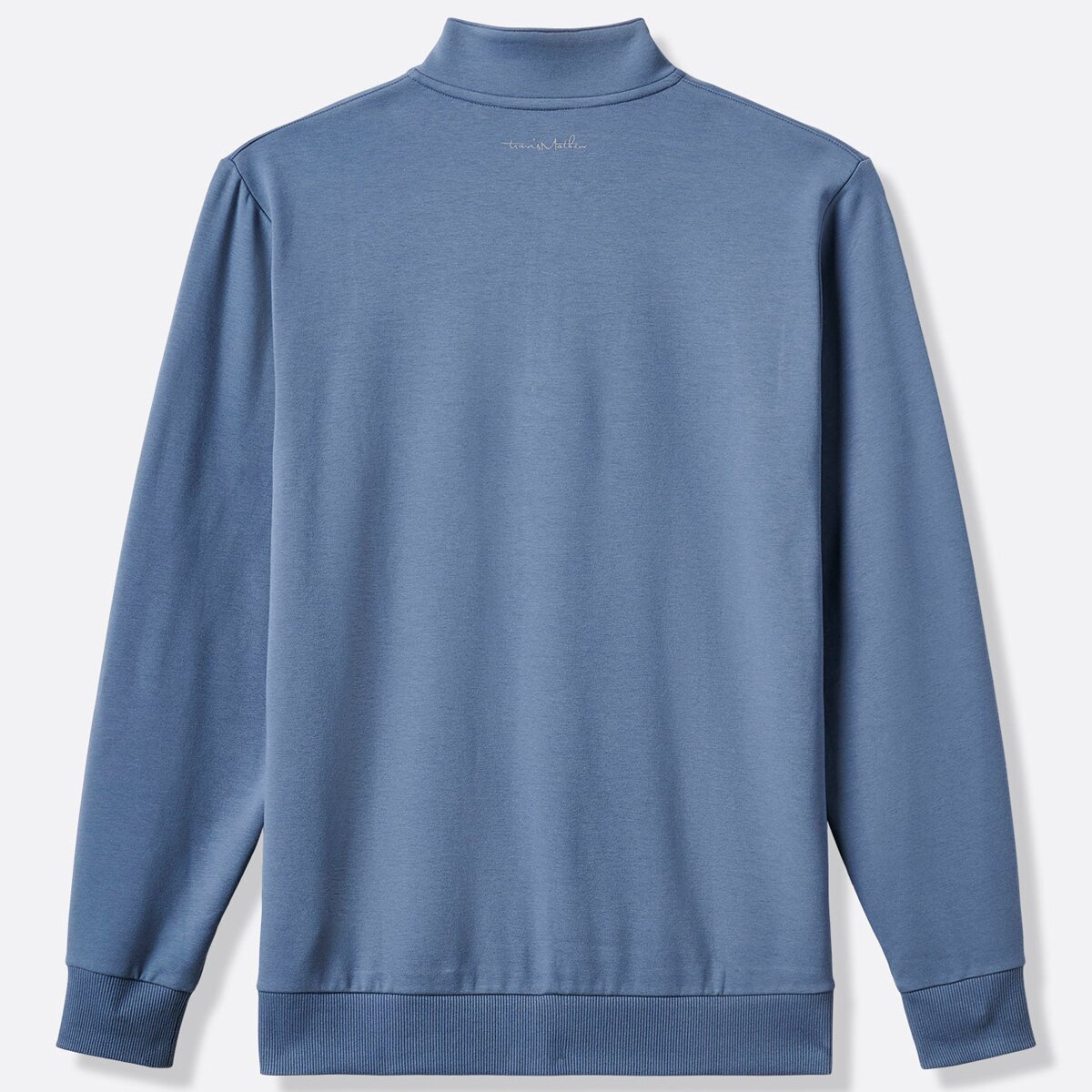 Мужская толстовка TravisMathew Cloud Quarter Zip 2.0, цвет: Морской — фото 7