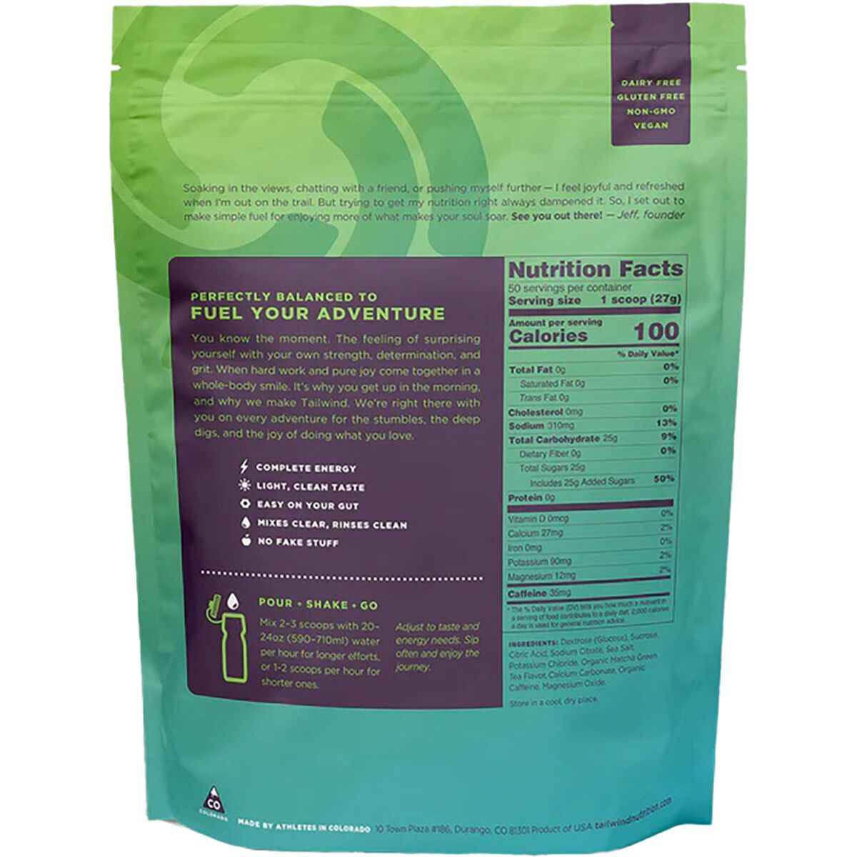 Tailwind Nutrition Caffeinated Endurance Fuel