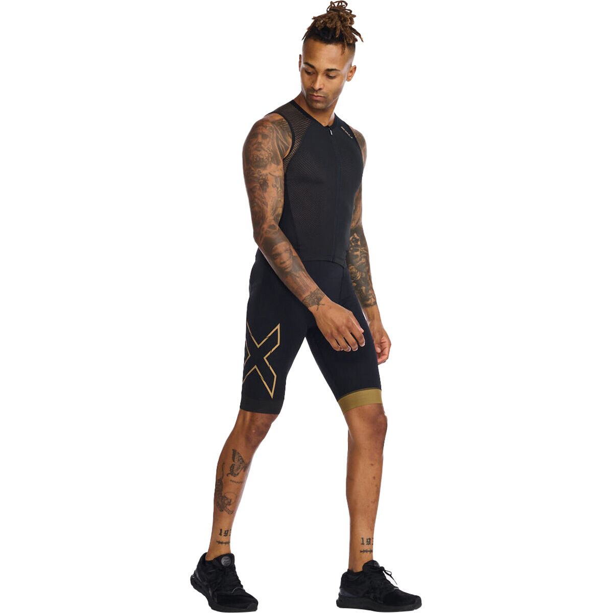 2XU Trisuit Con Maniche Aero Uomo – Aerodinamico, Supporto Muscolare, Zip Frontale
