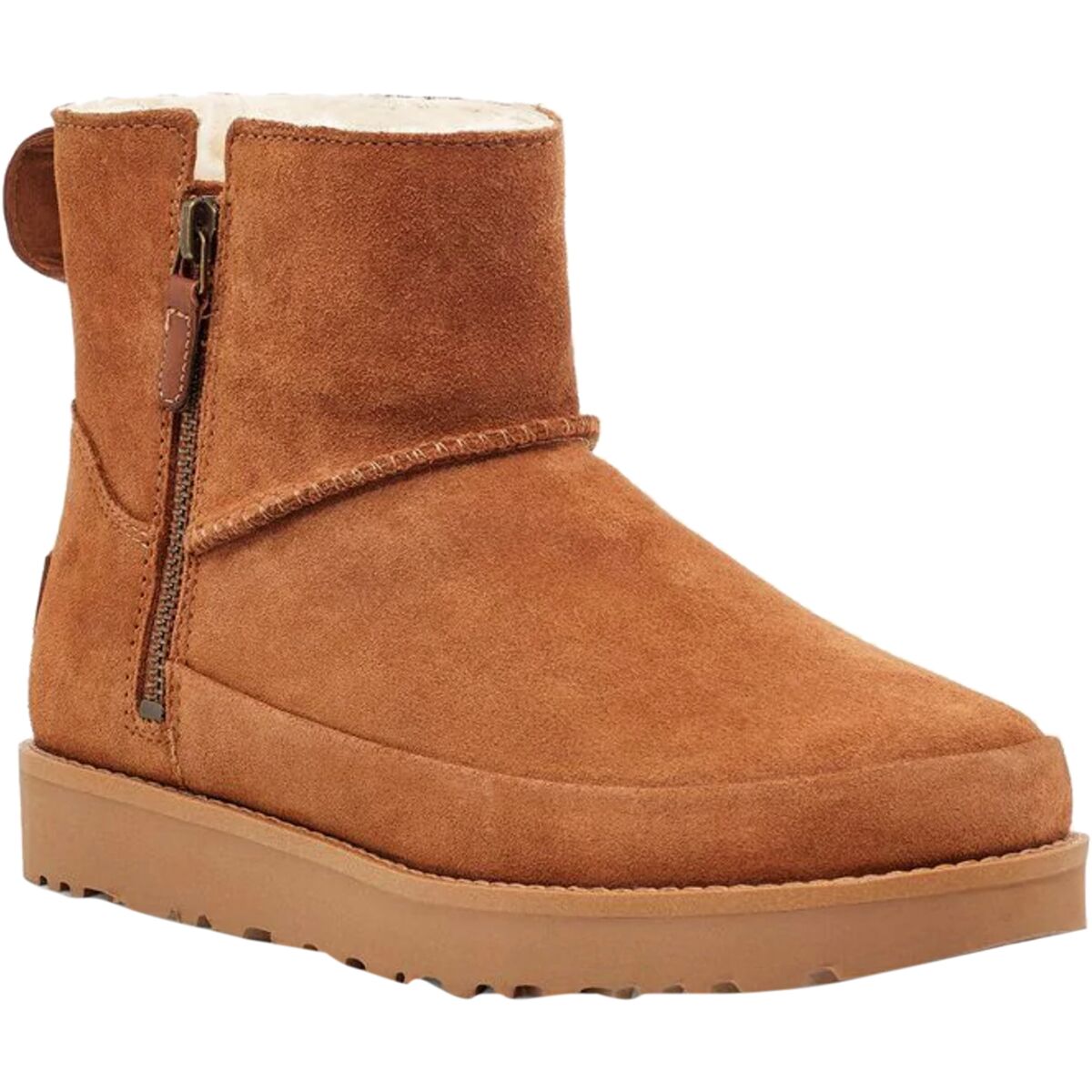 ugg women's classic zip leather mini boot