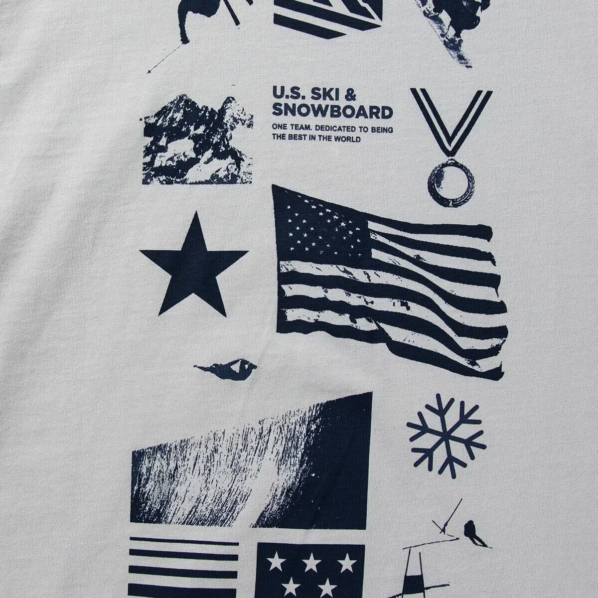 US Ski and Snowboard Stars and Stripes Long-Sleeve Crew - Clothing