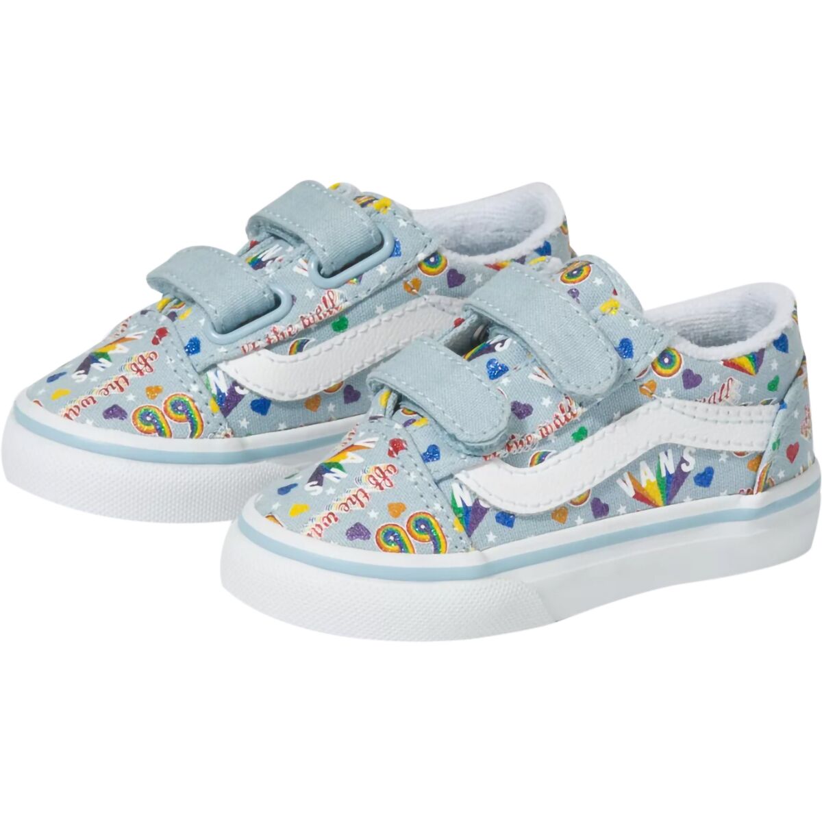 Vans Rainbow Old Skool V Skate Shoe Toddler Girls' Kids