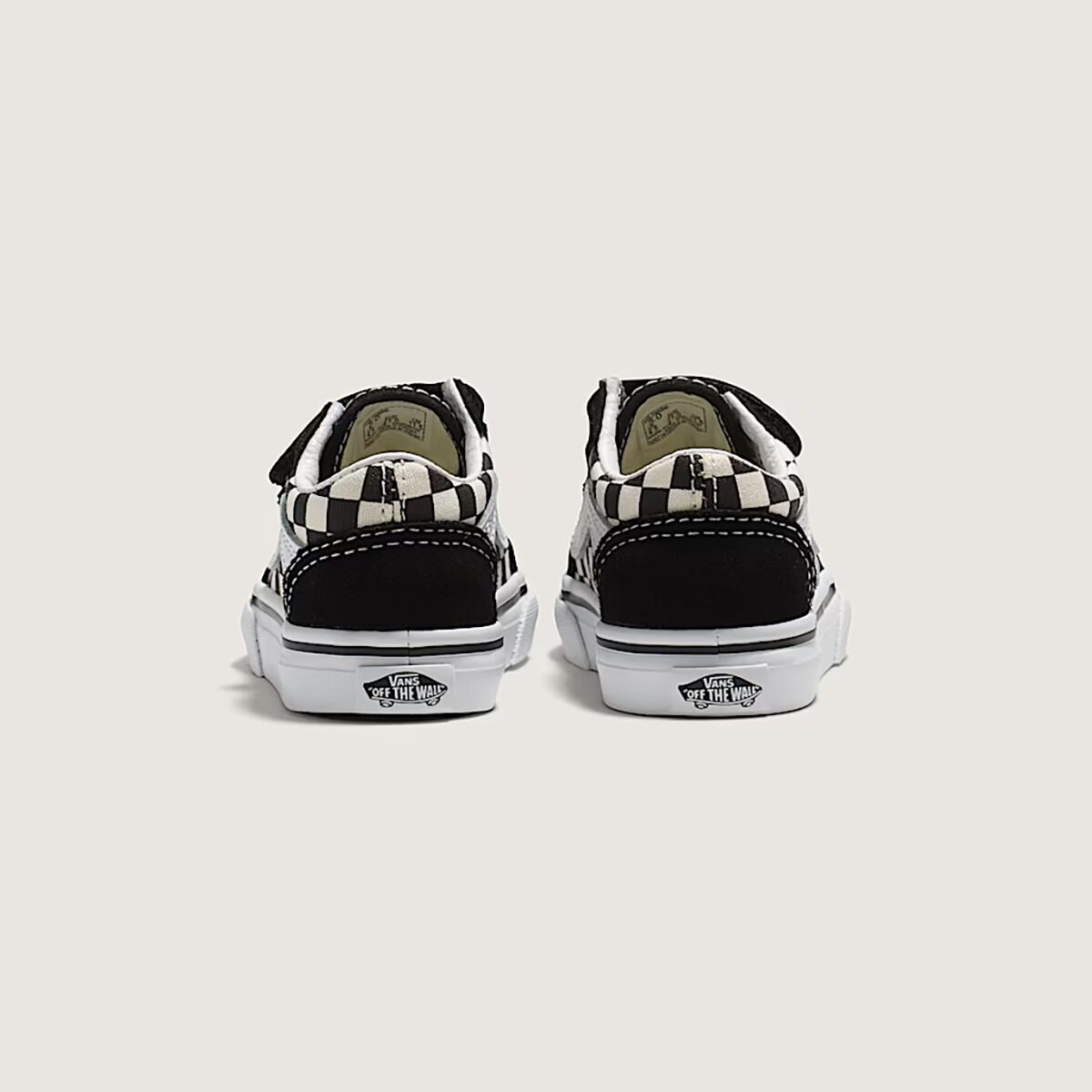 Детские кроссовки Vans Old Skool V Shoe - Toddlers', цвет: Чёрный / Белый — фото 2