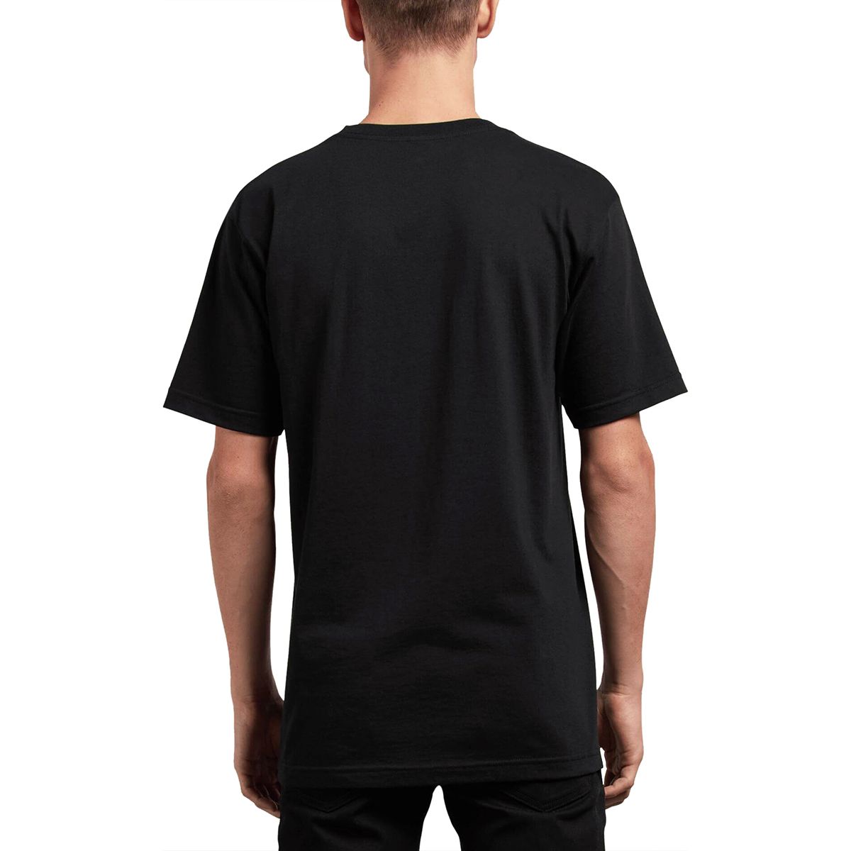 T-shirt Volcom Crisp Blanc Homme – Basique Col Rond Avec Logo Cercle Stone
