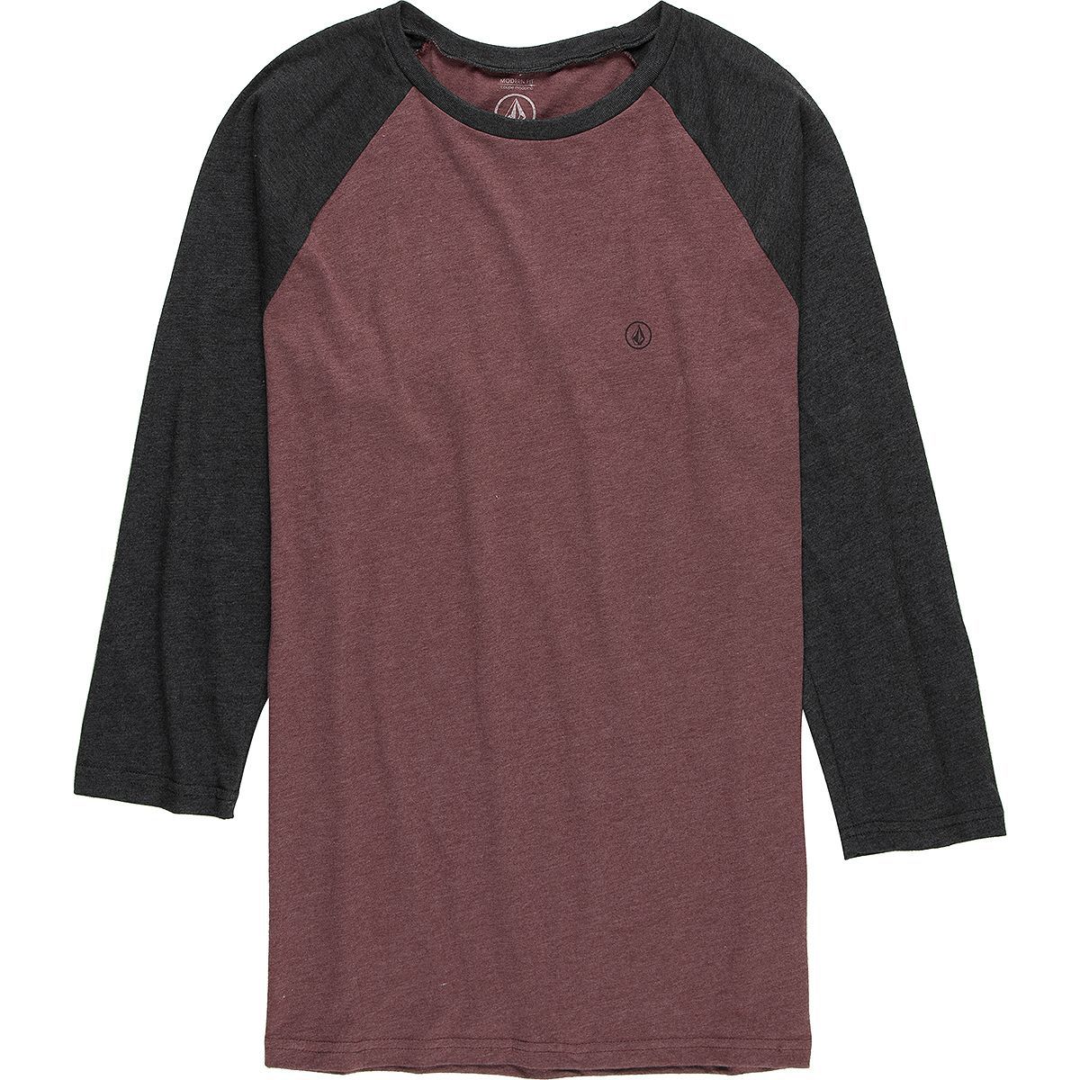 Volcom Solid Heather Raglan 3/4-Sleeve T-Shirt - Men's | Backcountry.com