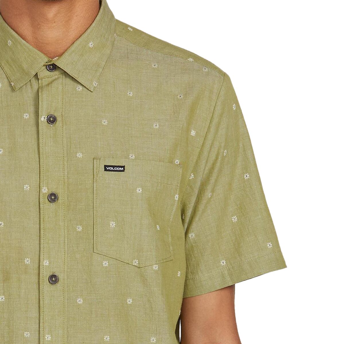 Volcom Mens Rakstone Short Sleeve Shirt (Vintage Green) main image 0