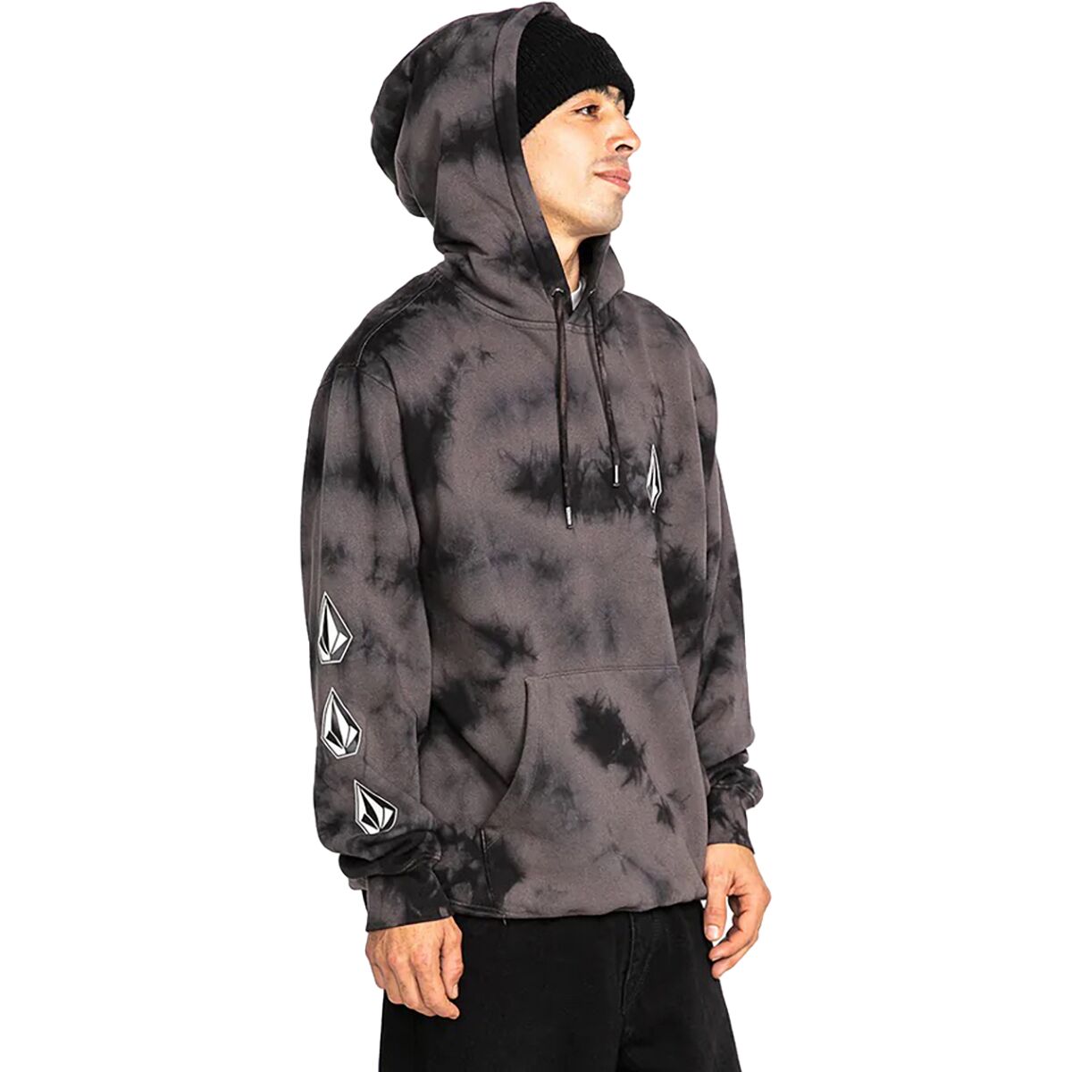 Felpe con cappuccio Ragazzo Volcom - Iconic Stone Po - Nero