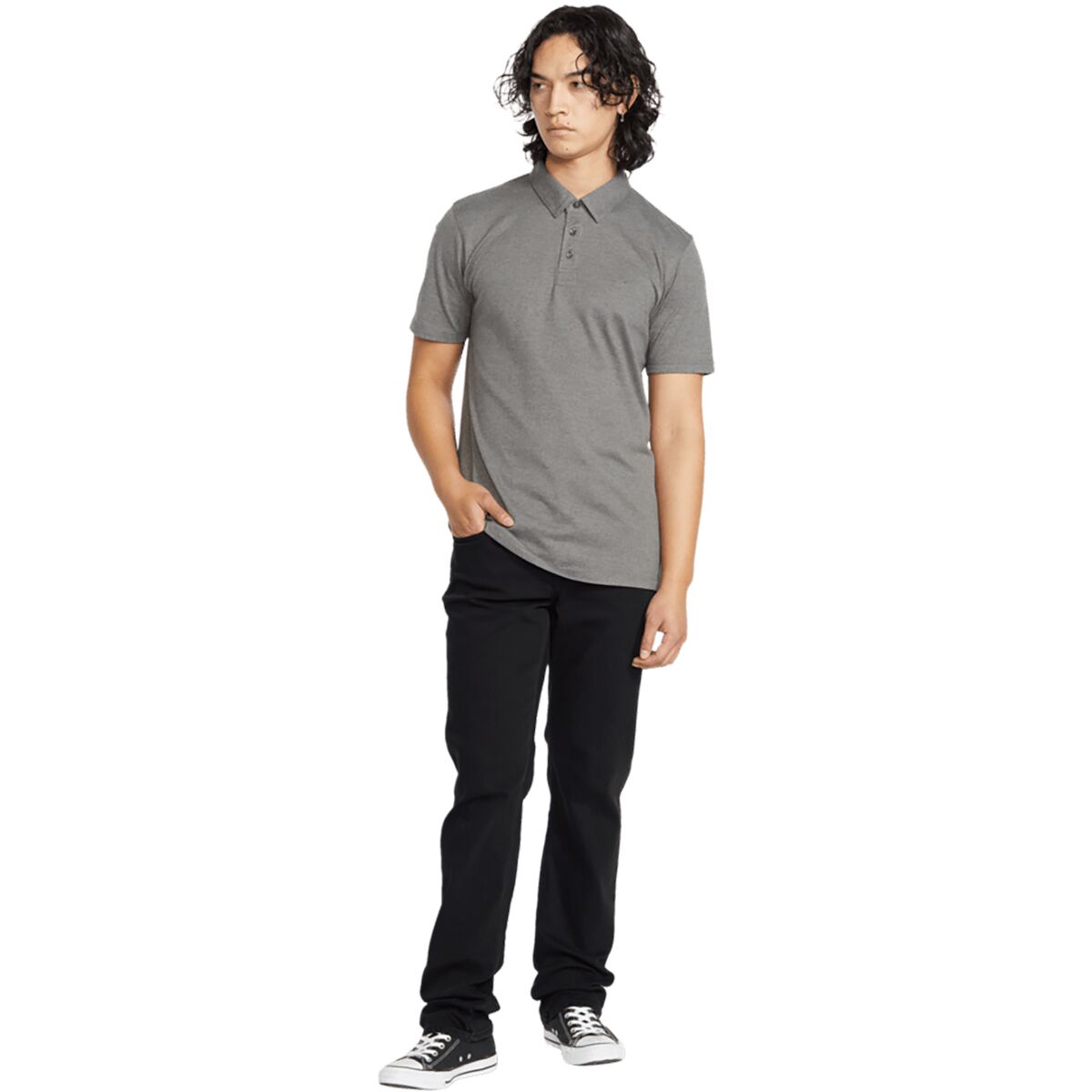 Мужские брюки Volcom Solver Denim Pant, цвет: Чёрный — фото 6