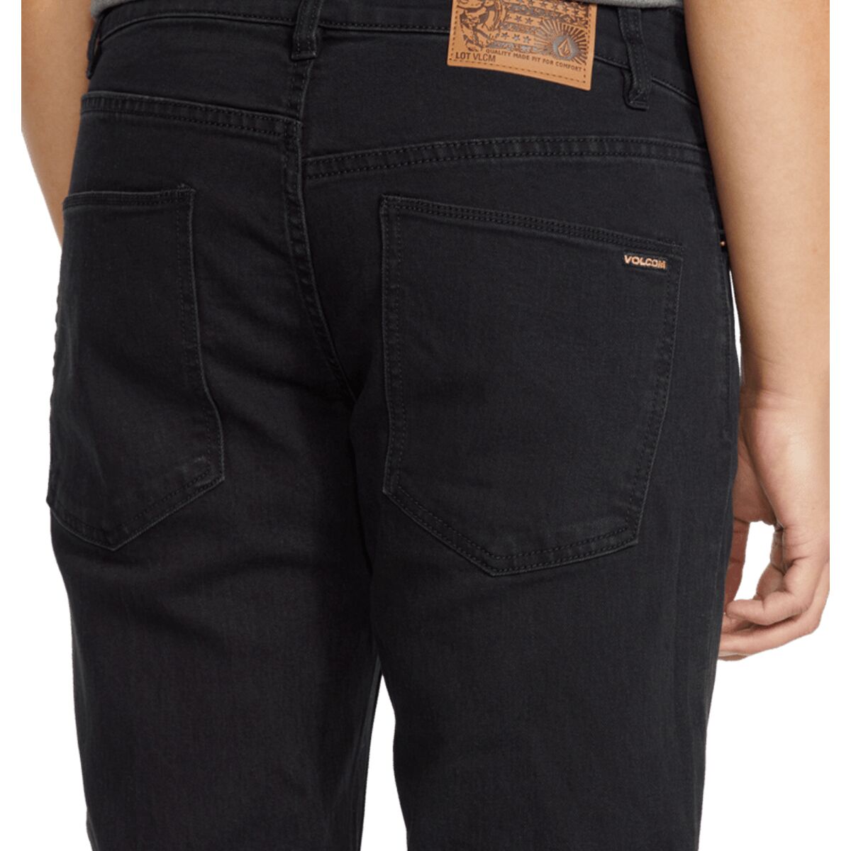 Мужские брюки Volcom Solver Denim Pant, цвет: Чёрный — фото 7