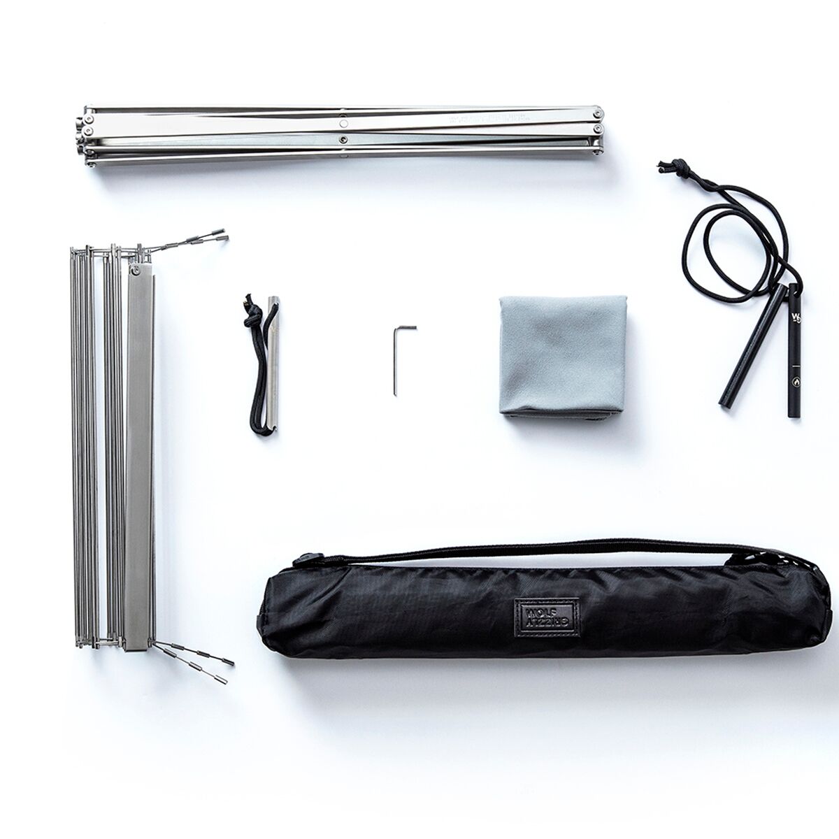 WOLF GRIZZLY M1 Rucksackgrill Set - Kompakter Camping Grill Für Outdoor Abenteuer