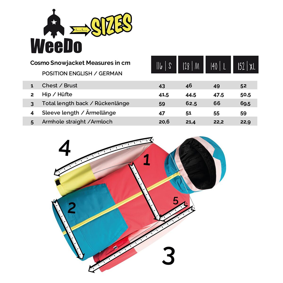 WeeDo Cosmo Pirate Snow Jacket - Kids´