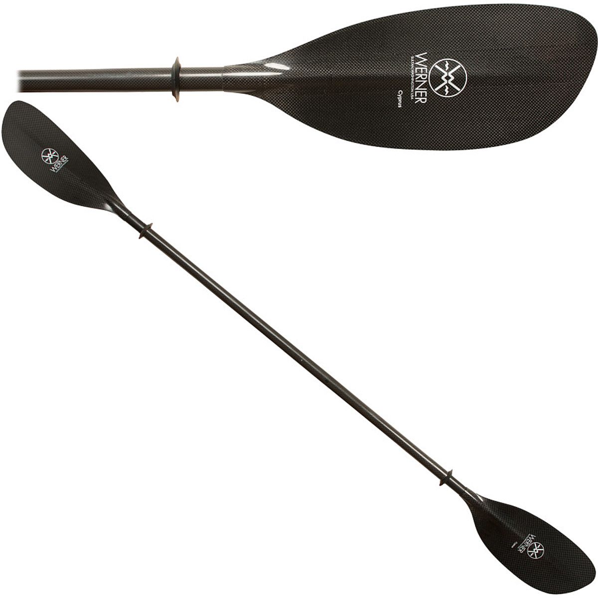 Werner Cyprus Paddle Blades Werner Double Diamond Carbon