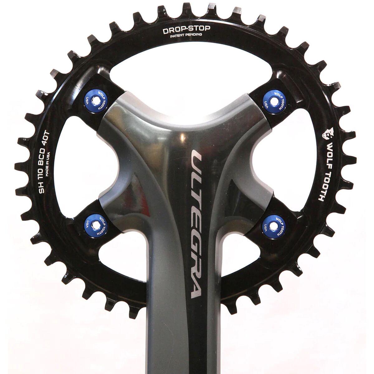 Corona Ovale Wolf Tooth Drop-Stop PowerTrac – Montaggio Diretto SRAM, Bb30