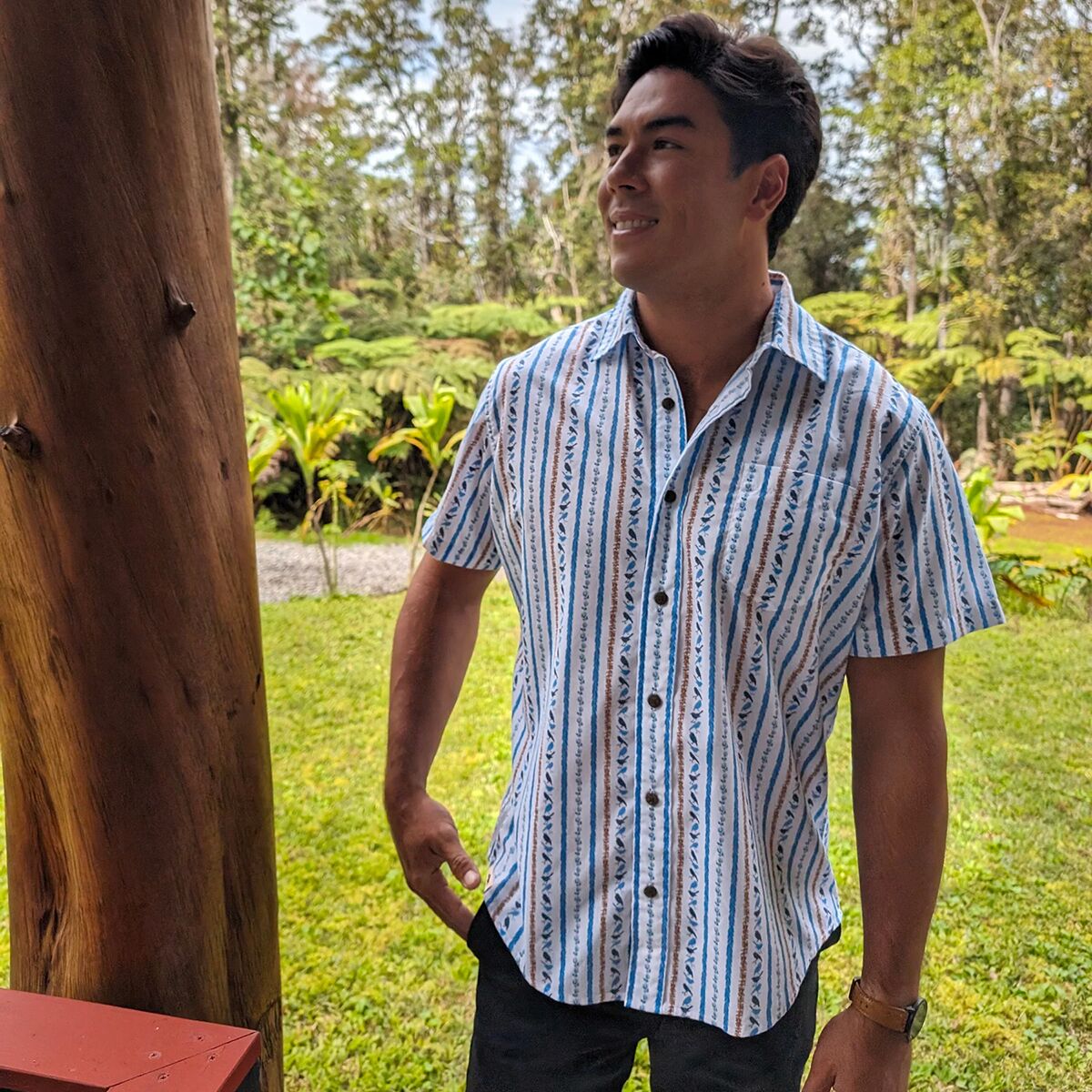 Western Aloha Birds & Leis Aloha Shirt - Men´s