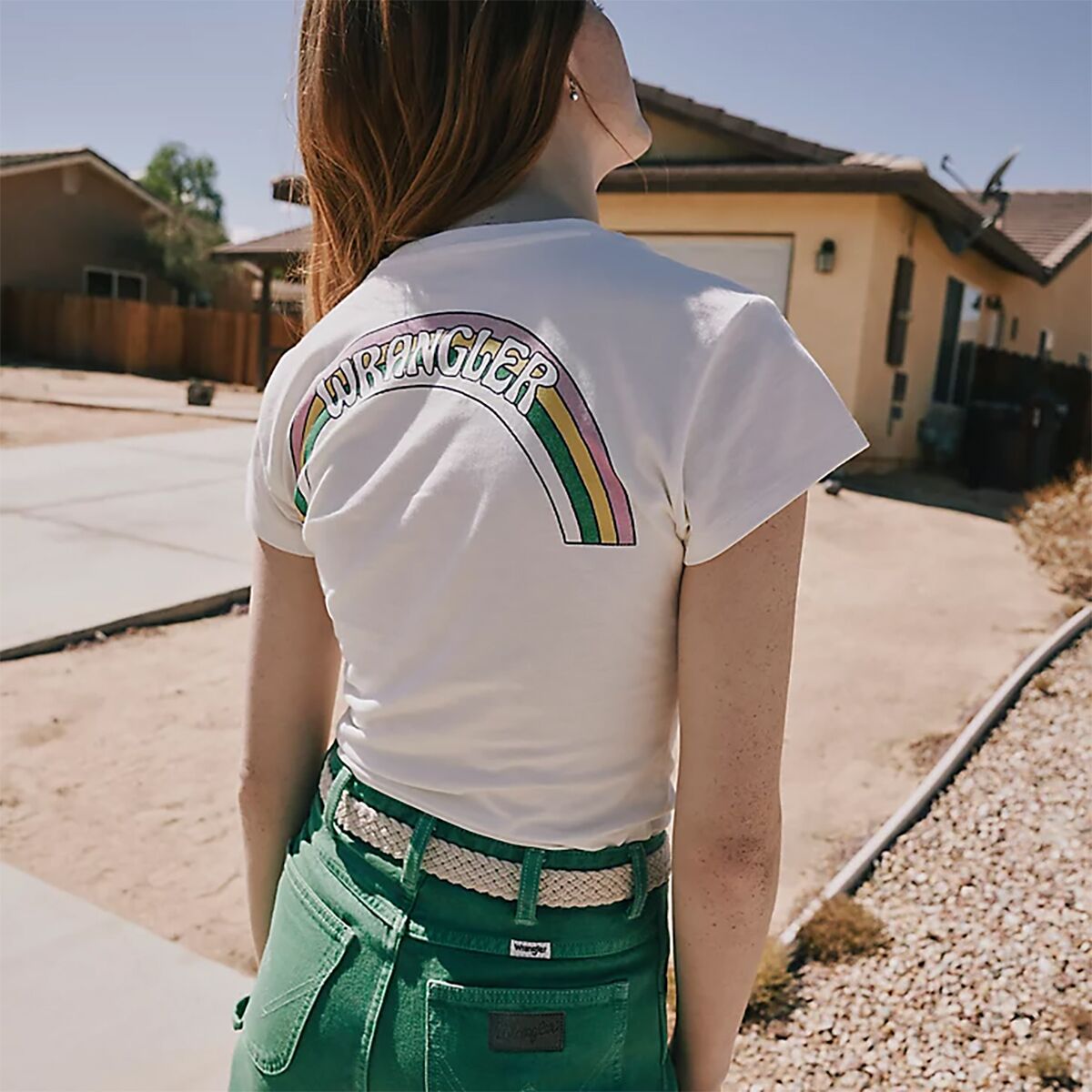 Wrangler Shrunken Band TShirt Women's Clothing