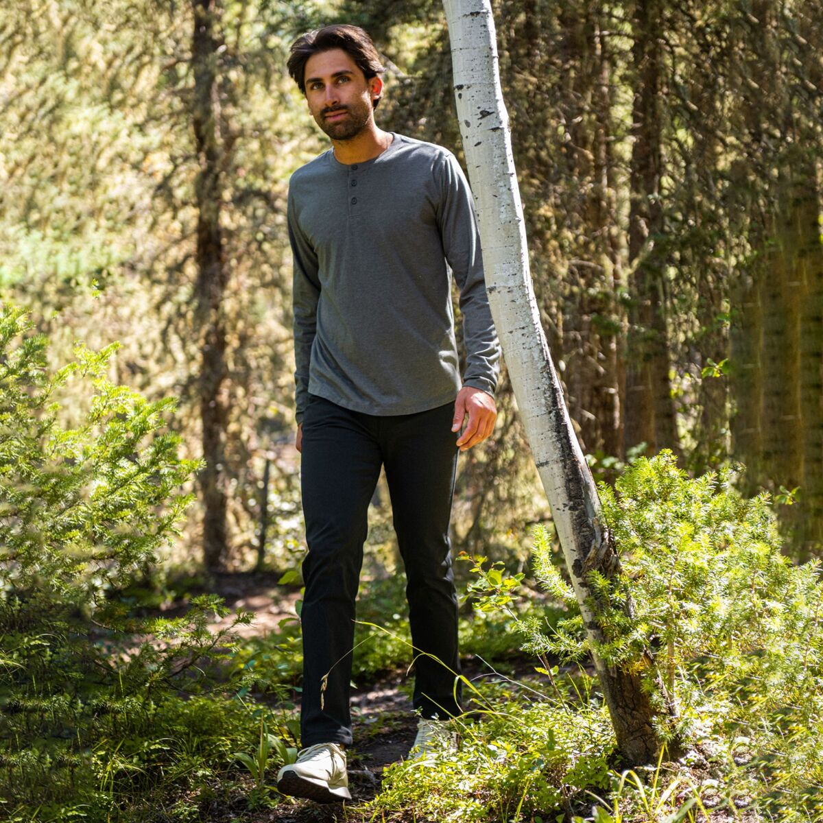 Western Rise X Cotton Long-Sleeve Henley - Men´s