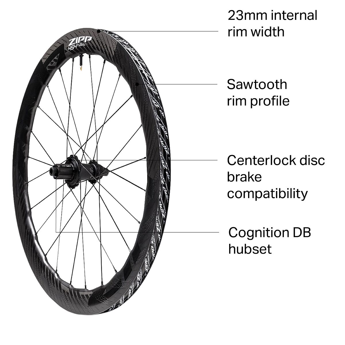 Zipp 454 NSW Carbon Disc Brake Wheel - Tubeless