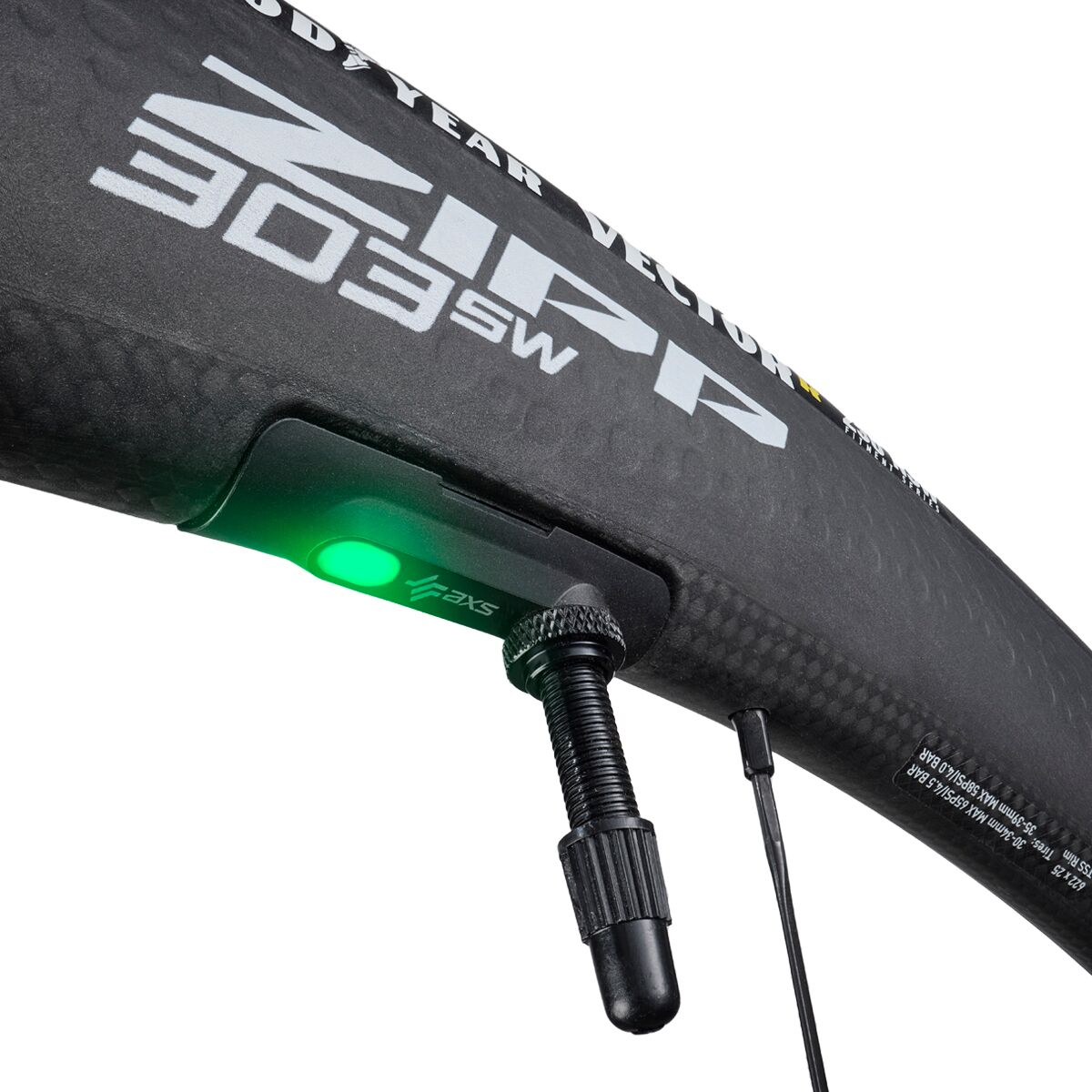 Zipp 303 SW Carbon Centerlock Tubeless Wheel +Wheel Sensor