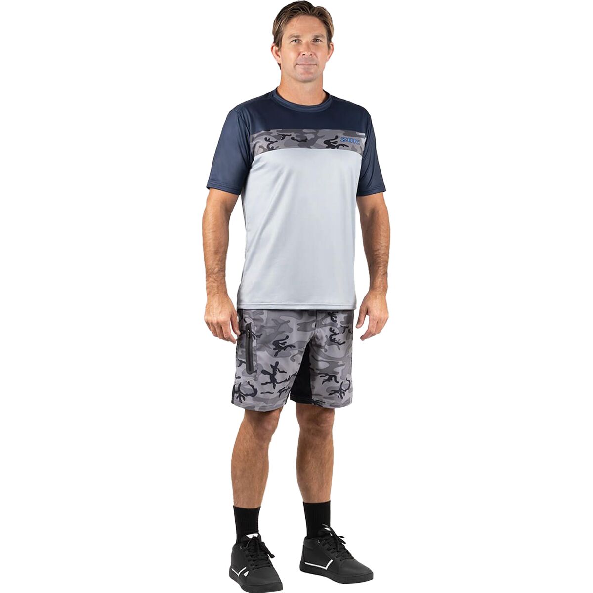 ZOIC Ether 9 Camo Short + Essential Liner - Men´s