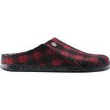 Plaid Red/Natural Wool Shearling