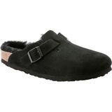 Black/Black Suede Shearling