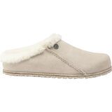 Antique White/Natural Suede Shearling