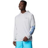 Cool Grey Heather/Vivid Blue Logo